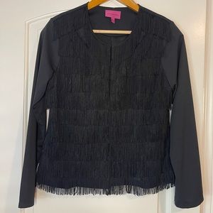 Antthony Studio Fringe Jacket Black size M